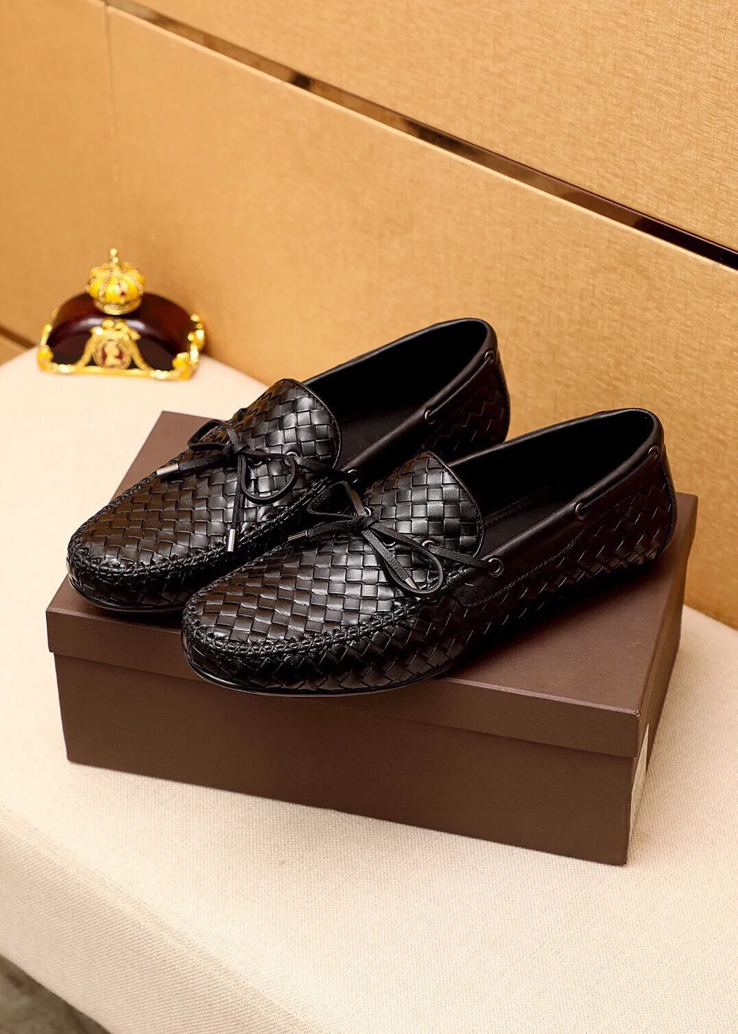 Men's shoes 💰: 500 💐BV men's slip-on shoes® [BOTTEGA VENETA] official website counter new model, one-to-one mold opening ⚠Italian calfskin ➕Hand-woven ➕Cow leather lining. Driving slip-ons, available at counters, sizes 38～44 (45🉑️customized)